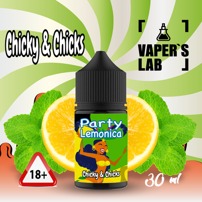 Фото, Видеообзор на жижку Salt Chicky Salt Party lemonika 30 ml