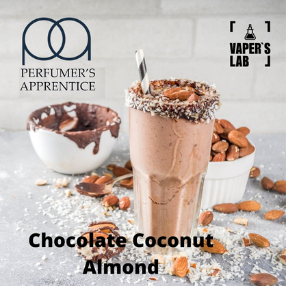 Фото, Видео, Ароматизаторы для самозамеса TPA "Chocolate Coconut Almond" (Шоколад кокос и миндаль) 