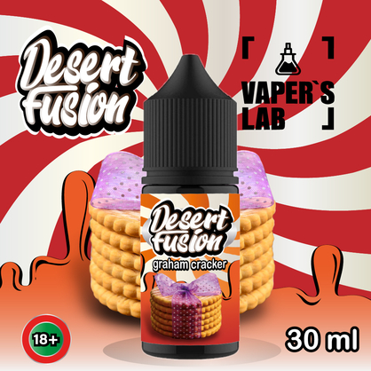 Фото солевая жидкость dessert fusion salt graham cracker 30 ml