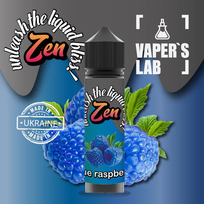 Фото жижи для вейпа zen blue raspberry