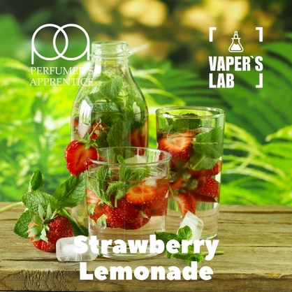 Фото, Видео, Ароматизатор для жижи TPA "Strawberry lemonade" (Клубничный лимонад) 