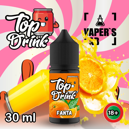 Фото, Видеообзор на жижку Salt Top Drink SALT Fanta 30 ml