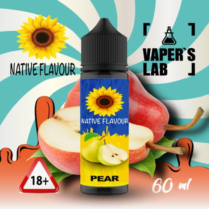 Фото купити рідину native flavour pear 60 ml