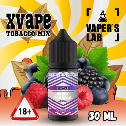 Фото, Видеообзор на жижку Salt XVape Salt Berry Tobacco 30 ml