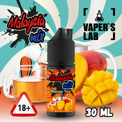 Фото сольова жижа top malaysian mix salt mango tea 30 ml