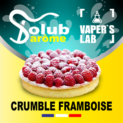 Фото, Видео, Ароматизаторы для солевого никотина   Solub Arome "Crumble Framboise" (Малиновый пирог) 