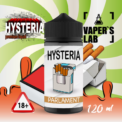 Фото жижа без нікотину hysteria parlament 100 ml