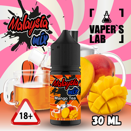 Фото сольова жижа top malaysian mix salt mango tea 30 ml