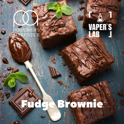 Фото, Видео, Премиум ароматизатор для электронных сигарет TPA "Fudge Brownie" (Шоколадный пирог с карамелью) 