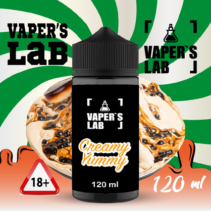 Фото рідини для вейпа vapers lab creamy yummy 120 ml