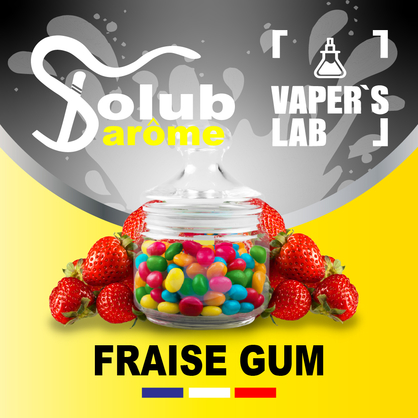 Фото, Відеоогляди на Ароматизатор для жижи Solub Arome "Fraise Gum" (Полунична жуйка) 