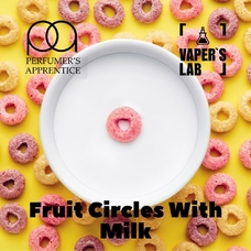 Ароматизатори для рідини вейпів TPA "Fruit Circles With Milk" (Фруктові кільця в молоці)