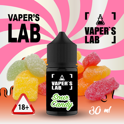 Фото, Видеообзор на жижку Salt Vaper's LAB Salt Sour candy 30 ml