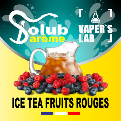 Фото, Відеоогляди на Ароматизатор для вейпа Solub Arome "Ice-T fruits rouges" (Ягідний чай) 