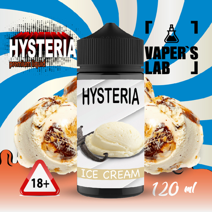 Фото жижа для вейпа 30 грн hysteria ice cream 100 ml