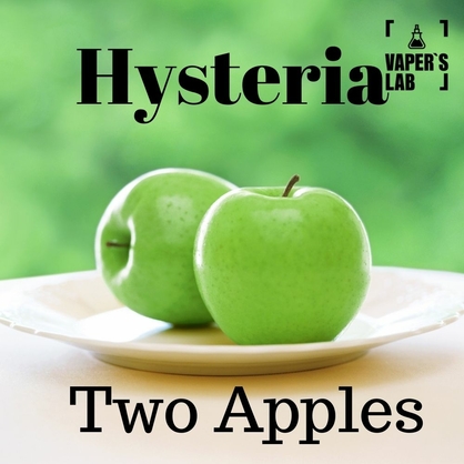 Фото рідина для електронних сигарет із нікотином hysteria two apples 100 ml