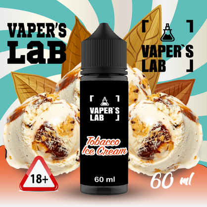 Фото, Видео на жижи для вейпа Vapers Lab Tobacco ice cream 60 ml