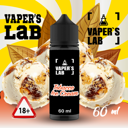 Фото, Видео на жижи для вейпа Vapers Lab Tobacco ice cream 60 ml