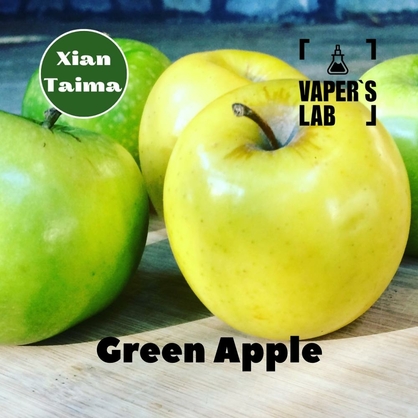 Фото, Відеоогляди на Ароматизатори для рідини вейпів Xi'an Taima "Green Apple" (Зелене яблуко) 