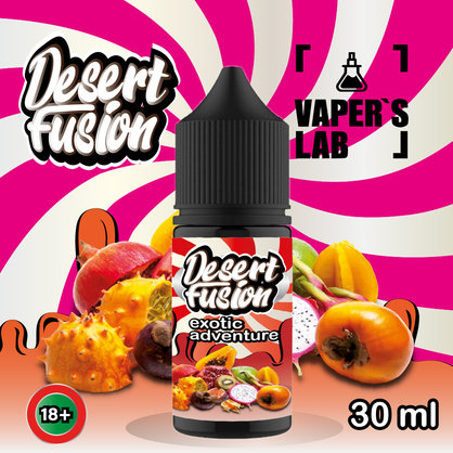 Фото жидкость для пода dessert fusion salt exotic adventure 30 ml