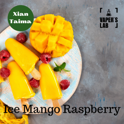 Фото, Відеоогляди на Ароматизатор для жижи Xi'an Taima "Ice Mango Raspberry" (Холодний манго та малина) 