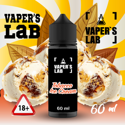 Фото, Видео на жижи для вейпа Vapers Lab Tobacco ice cream 60 ml