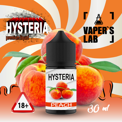 Фото, Видеообзор на жижку Salt Hysteria Salt Peach 30 ml