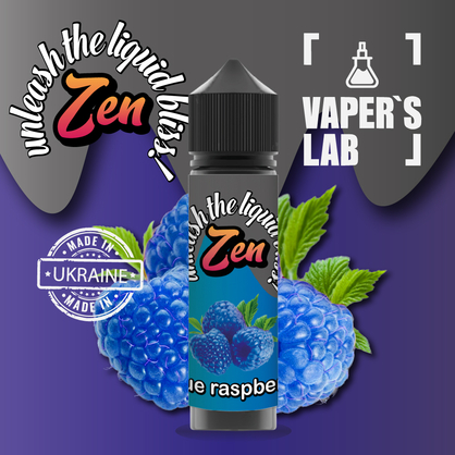 Фото жижи для вейпа zen blue raspberry