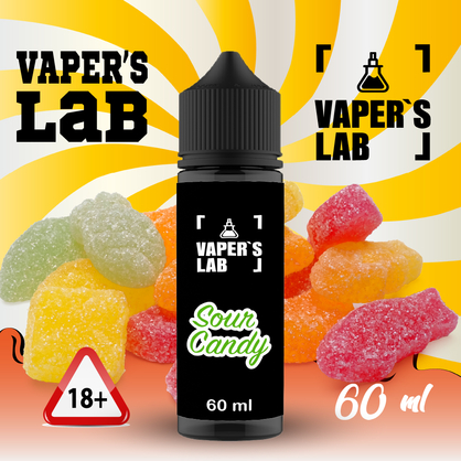 Фото, Видео на жидкости Vapers Lab Sour candy 60 ml