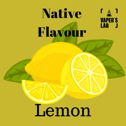 Фото рідина для вейпа без нікотину native flavour lemon 120 ml