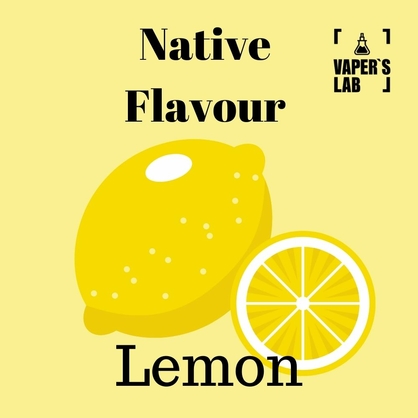 Фото рідина для вейпа без нікотину native flavour lemon 120 ml