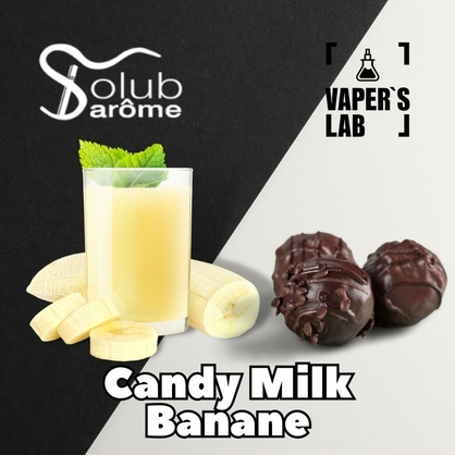 Фото, Відеоогляди на Найкращі ароматизатори для вейпа Solub Arome "Candy milk banane" (Молочна цукерка з бананом) 