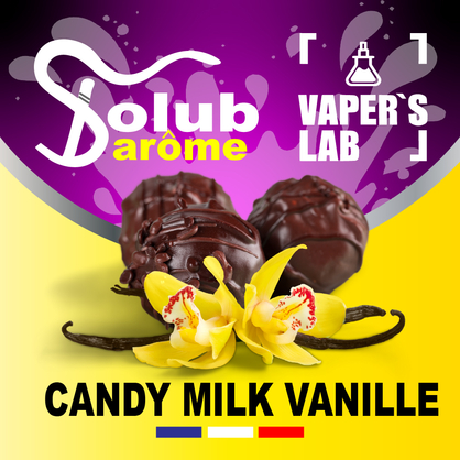 Фото, Відеоогляди на Ароматизатори для самозамісу Solub Arome "Candy milk vanille" (Молочна цукерка з ваніллю) 