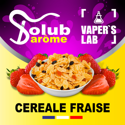 Фото, Відеоогляди на Ароматизатор для вейпа Solub Arome "Céréale fraise" (Кукурудзяні пластівці з полуницею) 