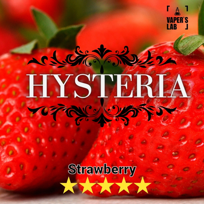 Фото, Видео на жижи без никотина Hysteria Strawberry 30 ml