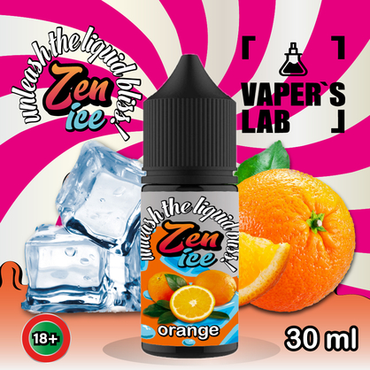 Фото жидкость для пода zen salt ice orange 30ml