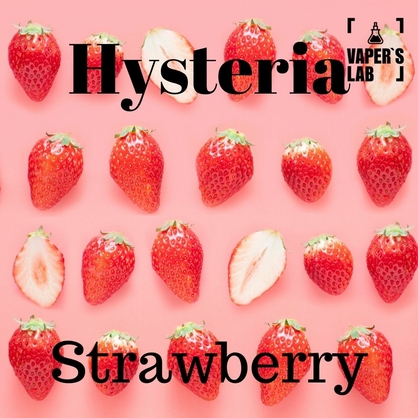 Фото безнікотинова рідина hysteria strawberry 100 ml