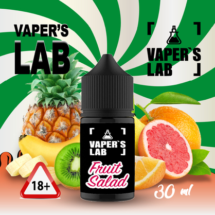 Фото, Видеообзор на жижку Salt Vaper's LAB Salt Fruit salad 30 ml