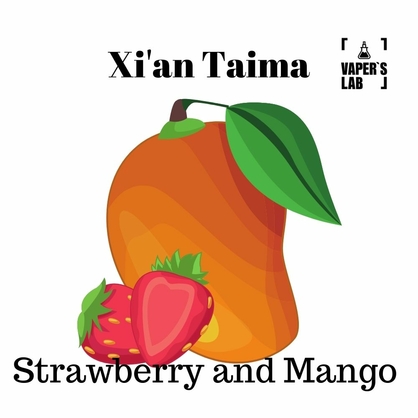 Фото, Відеоогляди на Ароматизатор для жижи Xi'an Taima "Strawberry and Mango" (Полуниця манго) 