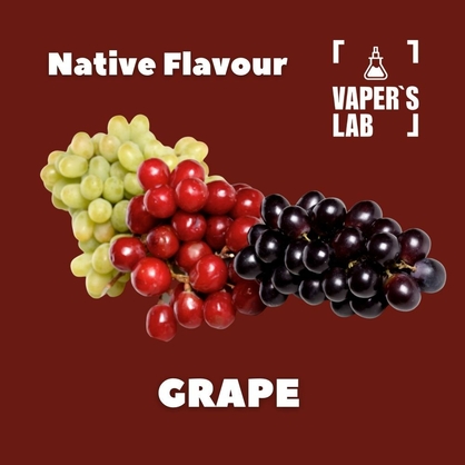 Фото, Відеоогляди на Натуральні ароматизатори для вейпів Native Flavour "Grape" 30мл 