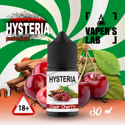 Фото, Відеоогляди на Жижу Salt Hysteria Salt Cigar Cherry 30 ml