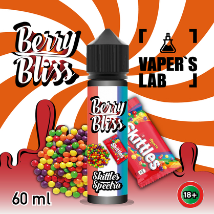 Фото жижі для вейпа berry bliss skittles spectra 60 мл (цукерки скітлс)