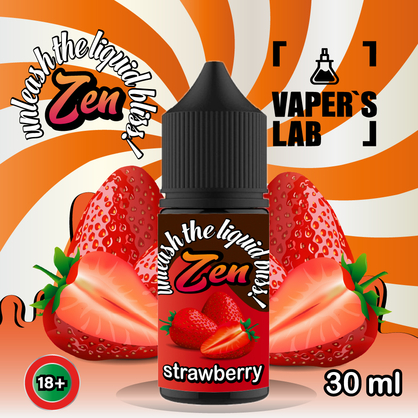 Фото сольова жижа top zen salt strawberry 30ml