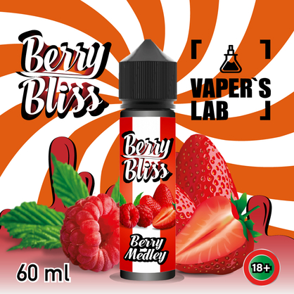 Фото рідина berry bliss berry medley (полуниця, малина, вишня, чорниця)