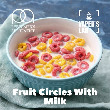 Фото, Видео, Премиум ароматизатор для электронных сигарет TPA "Fruit Circles With Milk" (Фруктовые колечки в молоке) 