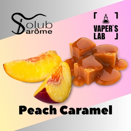 Фото, Видео, Купить ароматизатор Solub Arome "Peach Caramel" (Персик с карамелью) 