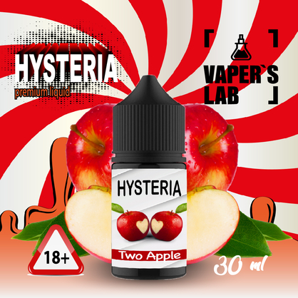 Фото, Видеообзор на жижку Salt Hysteria Salt Two Apple 30 ml