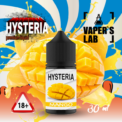 Фото, Видеообзор на жижку Salt Hysteria Salt Mango 30 ml