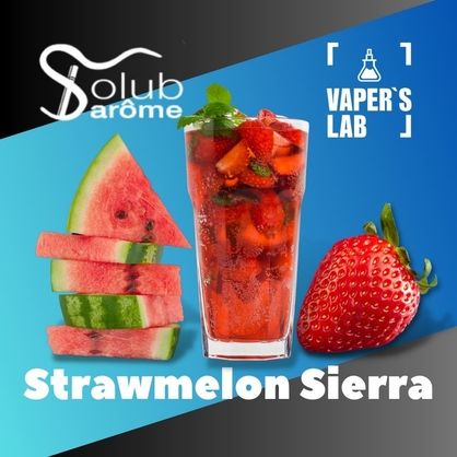 Фото, Відеоогляди на ароматизатор електронних сигарет Solub Arome "Strawmelon Sierra" (Коктейль з кавуном та полуницею) 