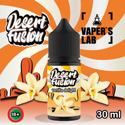 Фото солевая жидкость dessert fusion salt vanilla delight 30 ml